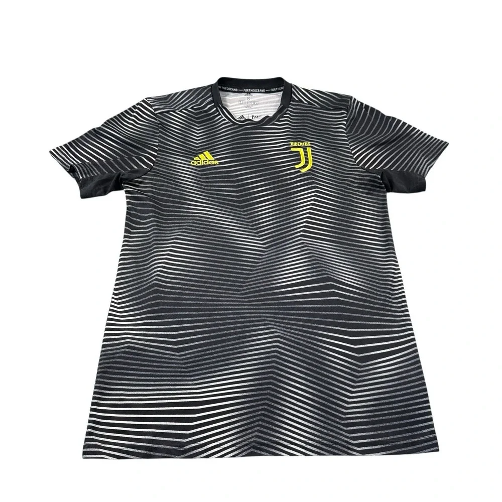 Nike X Juventus Parley Black  Striped Men's Performance Soccer Jersey Sz S 2018